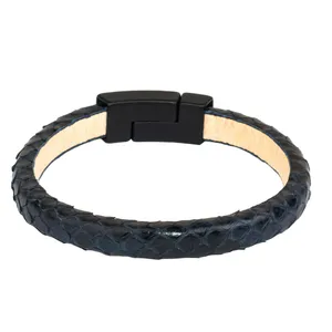 دستبند مردانه مدل پوست ماری کد 600