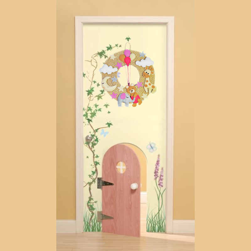 دیوار کوب اتاق کودک مدل زرافه و خرس