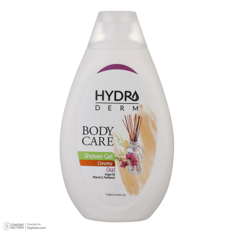 ژل شستشو بدن هیدرودرم مدل Oud مناسب انواع پوست حجم 500 میلی لیتر
