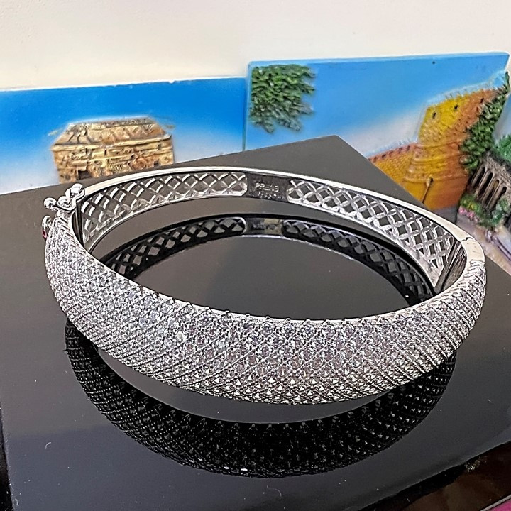 دستبند نقره زنانه کد glsr-2153