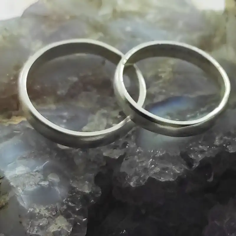 ست انگشتر نقره زنانه و مردانه سلین کالا مدل MPS-6