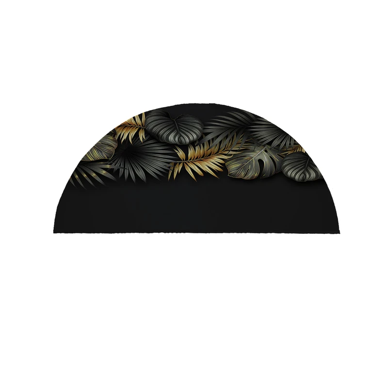 پادری مدل نیم دایره طرح برگ کد 8452 سایز 90×45 سانتی متر