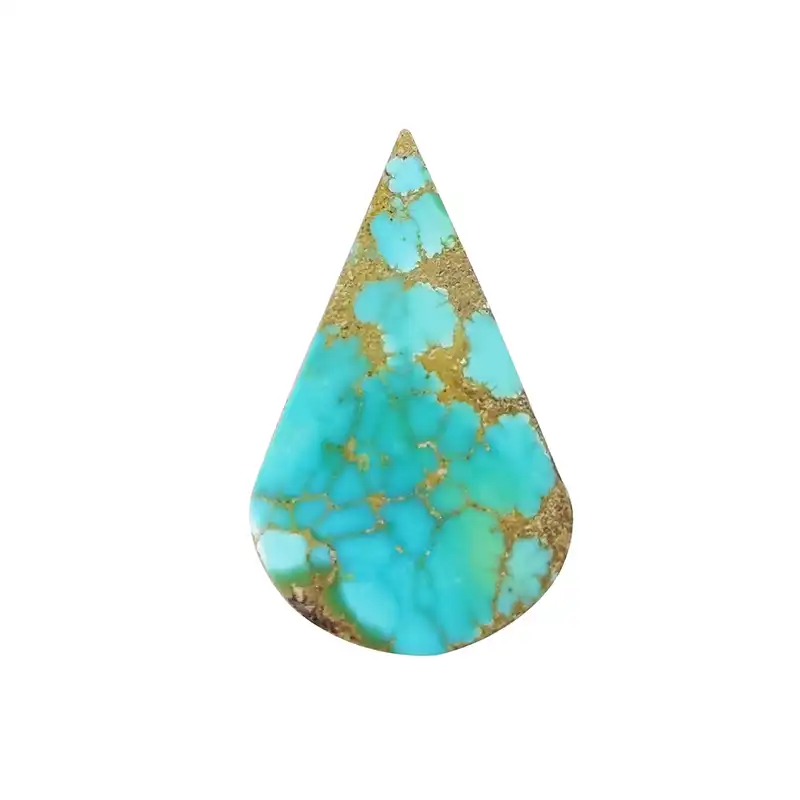 سنگ فیروزه نیشابور طبیعی سلین کالا مدل اشک کد Pc1-6