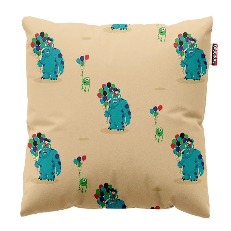 کوسن پاد آفرین طرح کارتونی بچگانه سالیوان کد 4362 سایز 40*40 سانتی متر