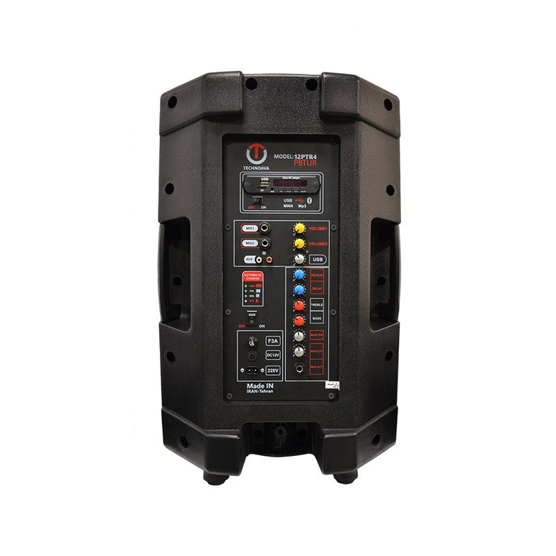 اكو همراه تكنو آوا مدل 12PTR4PBTUR بلوتوث 12 اينچ فايبر بلند 026