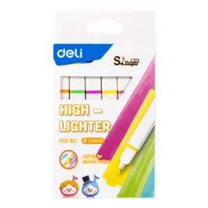 ماژیک علامت گذار دلی مدل  deli بسته 6 عددی
