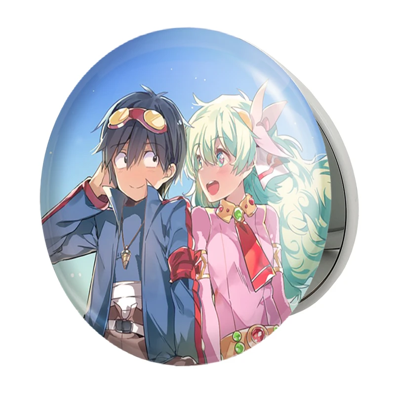 آینه جیبی خندالو طرح سیمون و نیا انیمه گورن لاگان مدل تاشو کد 32282