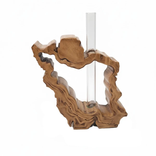 گلدان سفالی مدل نقشه ایران طرح گلجای