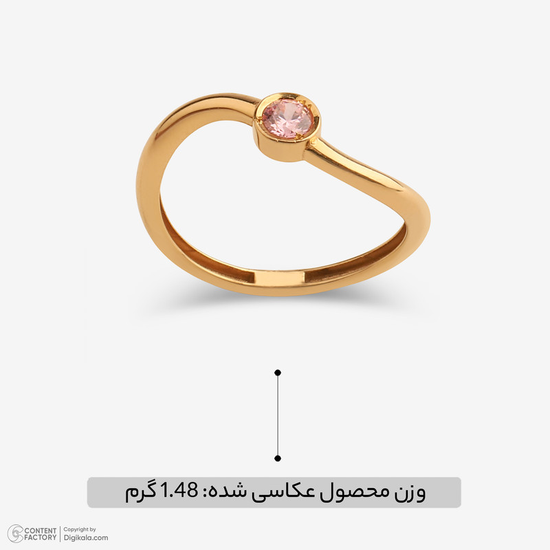 انگشتر طلا 18 عیار زنانه گلد گالری لیبرا مدل موج سایز 59 انگشتر طلا 18 عیار زنانه گلد گالری لیبرا مدل موج سایز 59