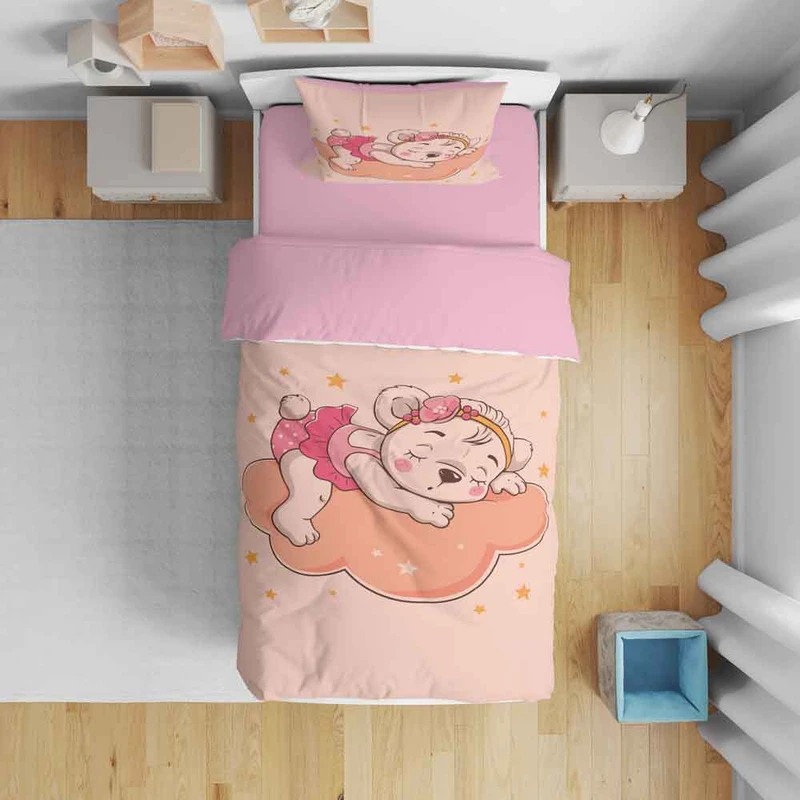 سرویس روتختی نوپه هوم مدل خرس خوابالو T5940 یک نفره 5 تکه