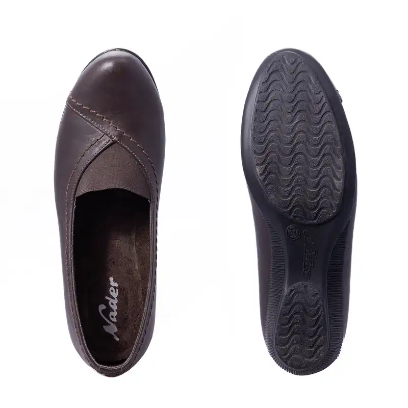 کفش طبی زنانه نادر مدل کشی کد 652 رنگ قهوه ای