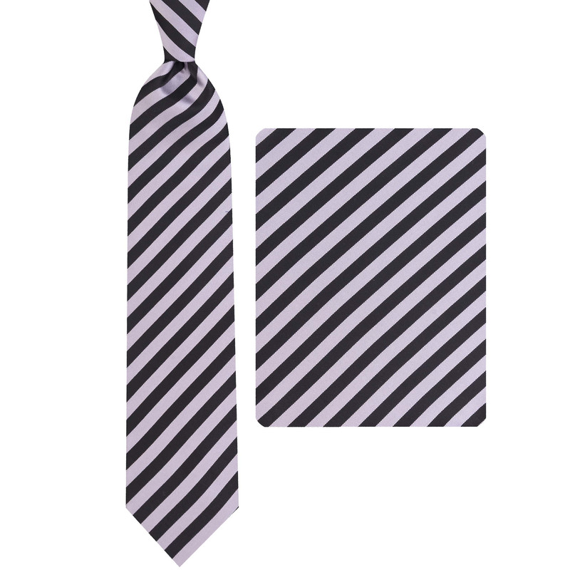 ست کراوات و دستمال جیب مردانه مدل GF-ST1803-BK 