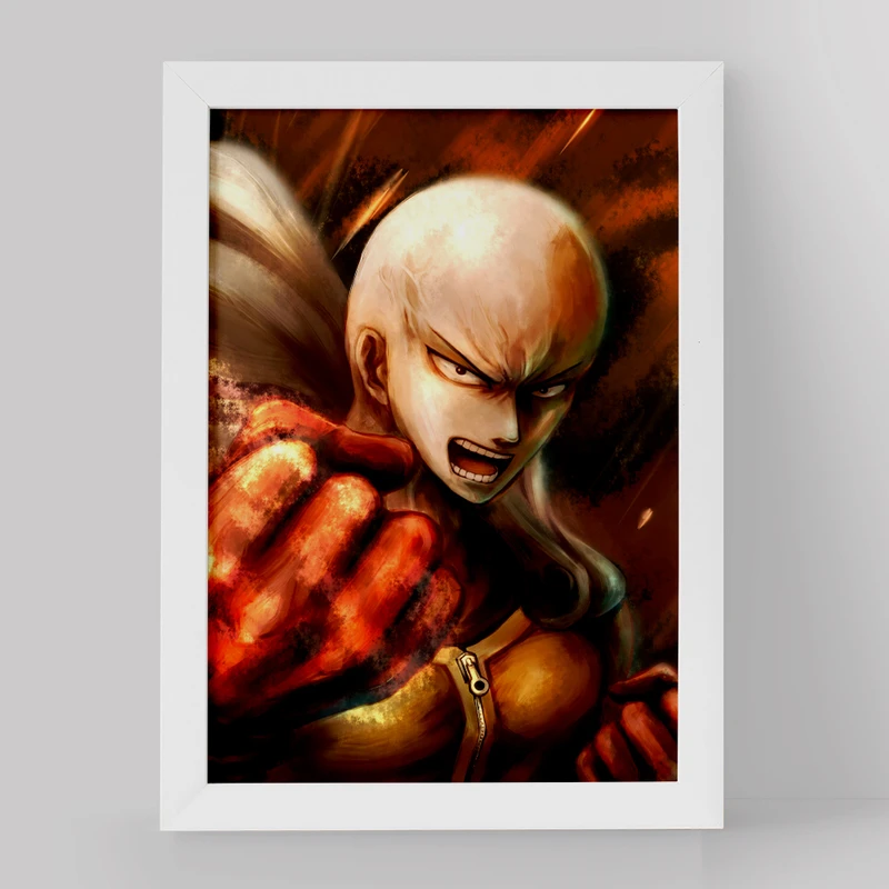 تابلو خندالو مدل سایتاما انیمه مرد تک مشتی کد 11346