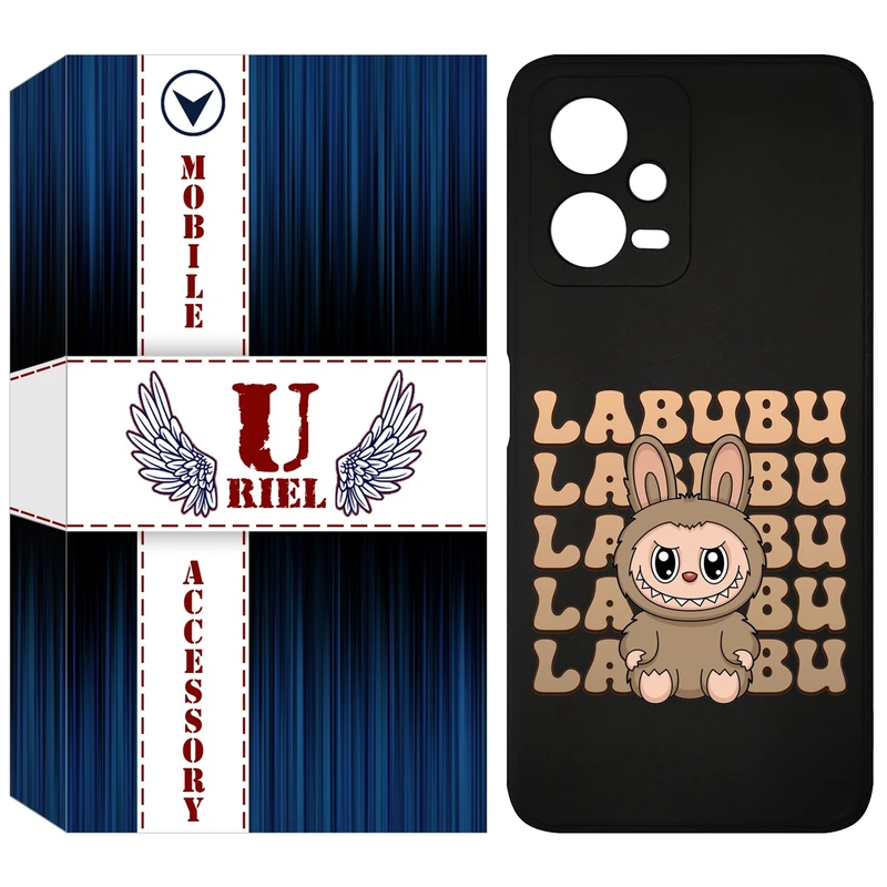 کاور یوریل قاب مدل KSH کد 134 طرح عروسک لبوبو مناسب برای گوشی موبایل شیائومی Poco X5 / Redmi Note 12 5G