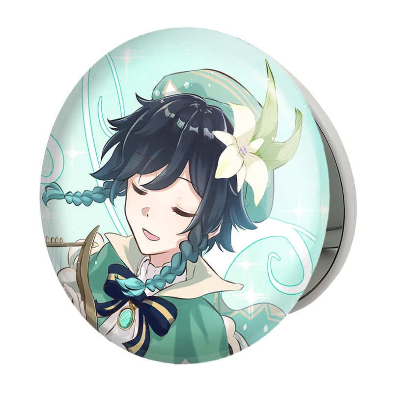 آینه جیبی خندالو طرح بازی گنشین ایمپکت Genshin Impact مدل تاشو کد 25675 