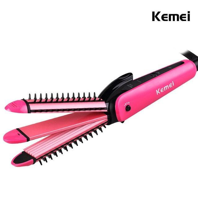 اتو و حالت دهنده ی مو کیمی مدل KM-6855