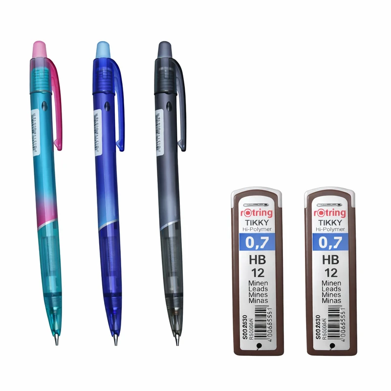 مداد نوکی 0.7 میلی متری بایکو کد 668 به همراه نوک بسته 5 عددی