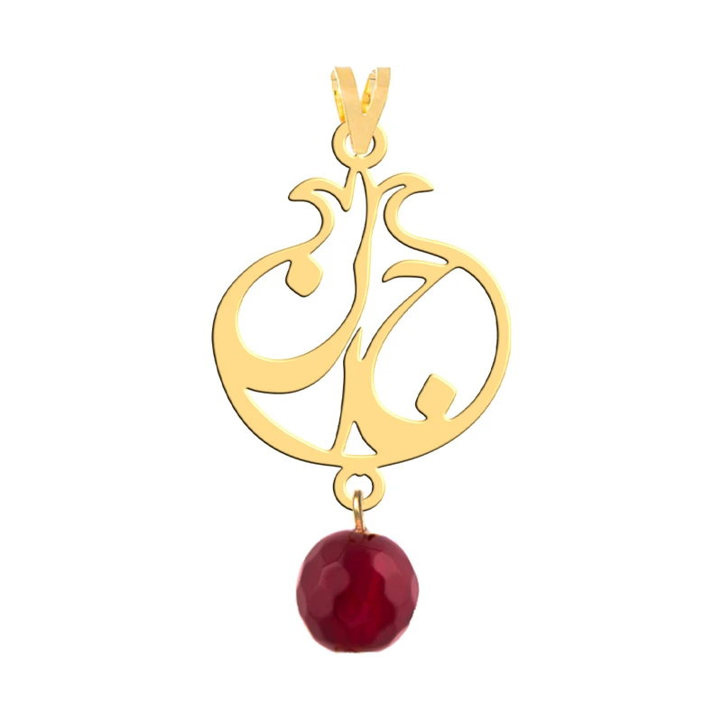 آویز گردنبند طلا 18 عیار زنانه فرشته طرح انار جان کد WNLASZ-000042
