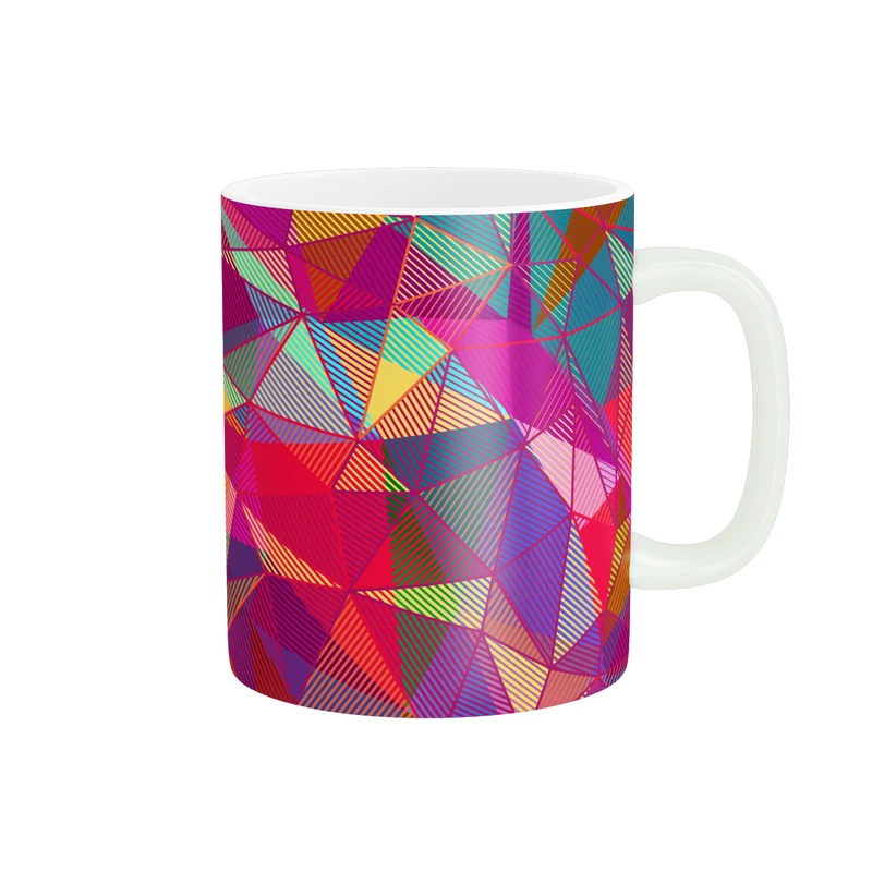 ماگ طرح مدرن رنگ آمیزی از مجموعه رنگین کمان کد MD-C115