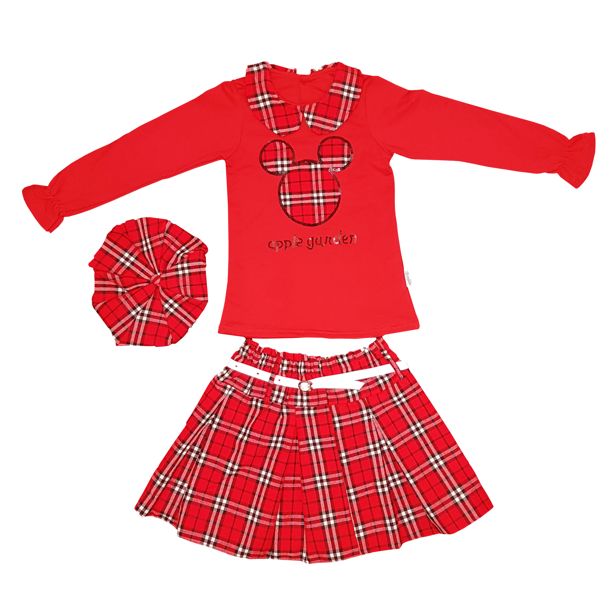 ست 3 تکه لباس دخترانه مدل شارینا