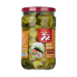 ترشی مخلوط برتر مقدار 670 گرم