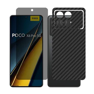 Glass Together model privacy Screen Protector Suitable for Xiaomi Poco X6 Pro Mobile Phone with Back cover sticker