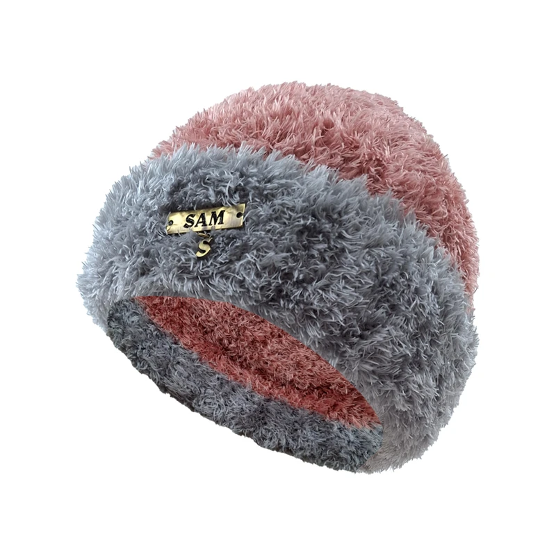 کلاه بافتنی زنانه سام کد 504 رنگ کالباسی