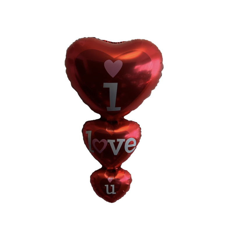 بادکنک فویلی پارتی لند تهران مدل قلب i love you کد VALENTINE02