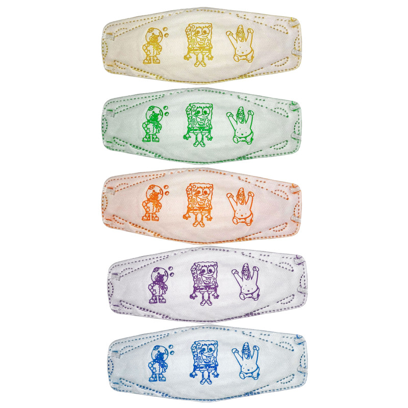 ماسک تنفسی دکترخوشرام مدل باب اسفنجی رنگی بسته 20 عددی ماسک تنفسی دکترخوشرام مدل باب اسفنجی رنگی بسته 20 عددی