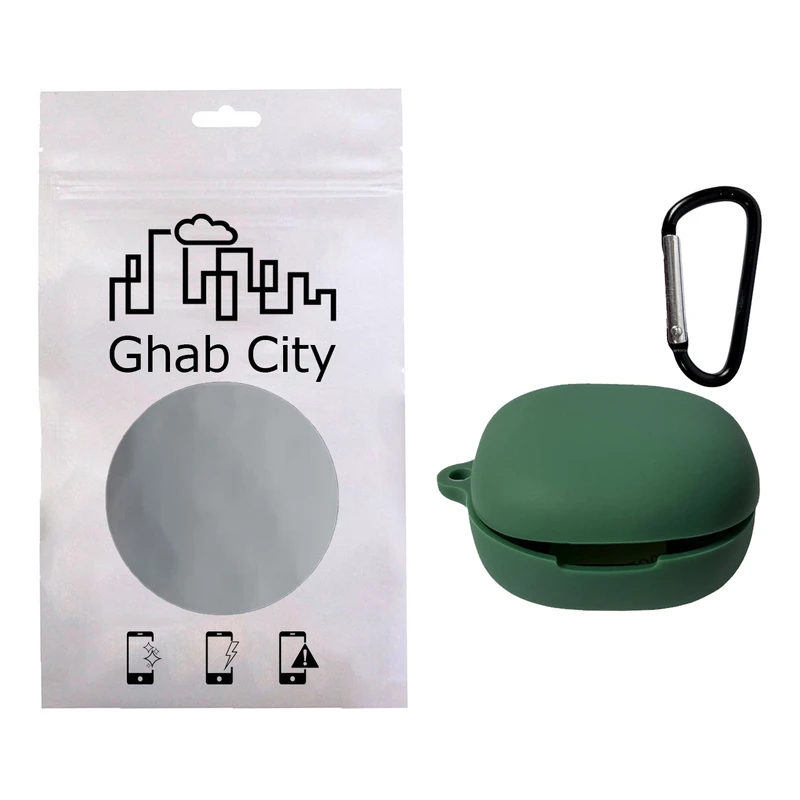 کاور قاب سیتی مدل CIP مناسب برای کیس هدفون بی سیم کیو سی وای Melobuds ANC HT05 به همراه قلاب