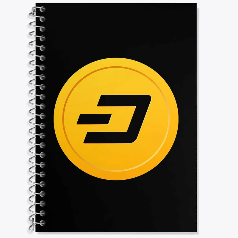 دفتر زبان 50 برگ خندالو مدل دو خط طرح ارز دیجیتال دش کد 10909