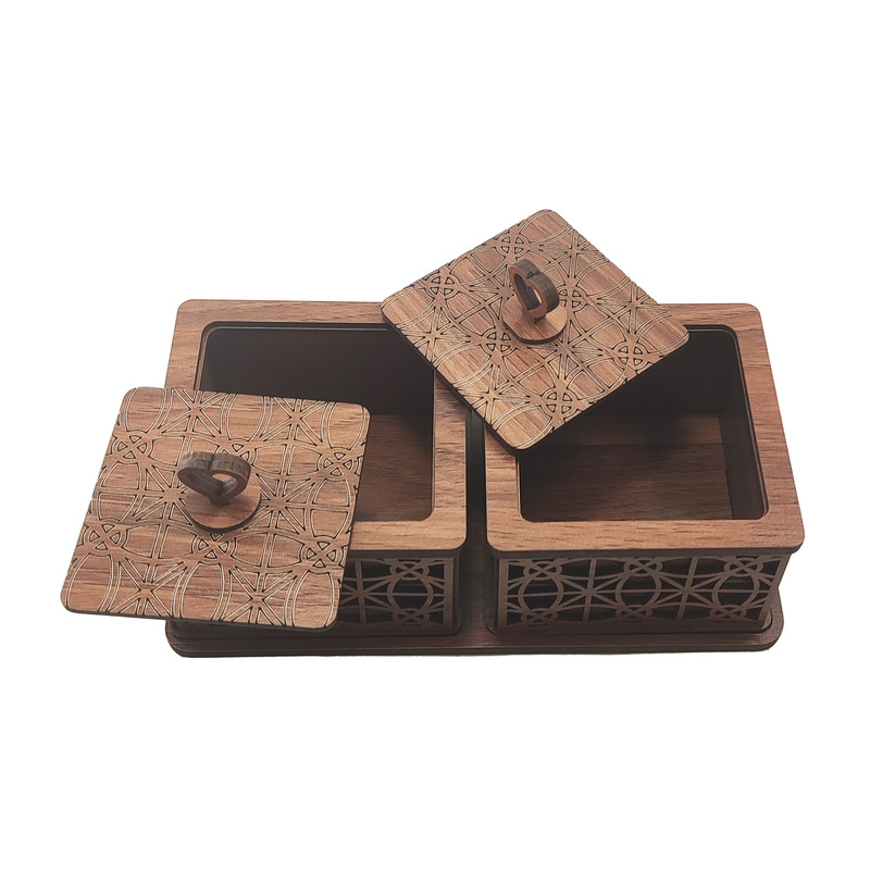 قندان تکچین کالا مدل MDGH-2 مجموعه 3 عددی قندان تکچین کالا مدل MDGH-2 مجموعه 3 عددی