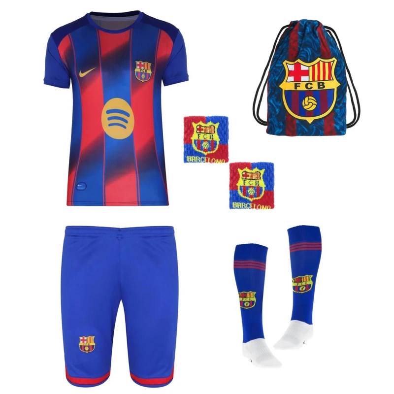 ست 6 تکه لباس ورزشی پسرانه مدل  بارسلونا طرح یامال 2026