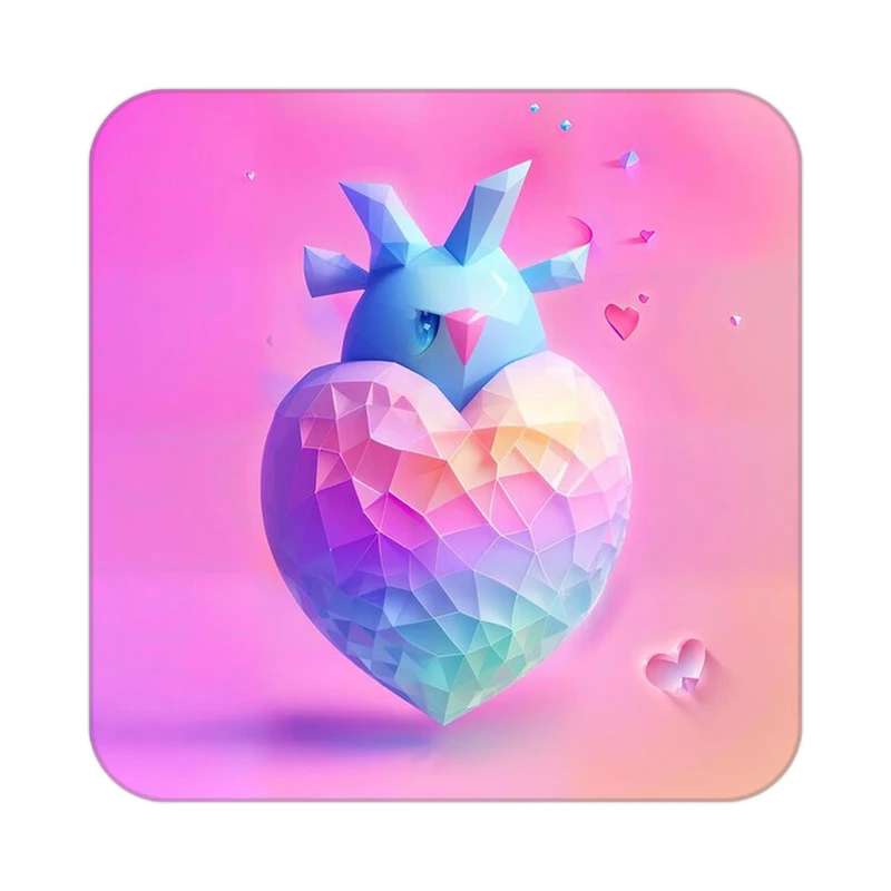 زیر لیوانی کاکتی مدل عاشقانه کد mp11337