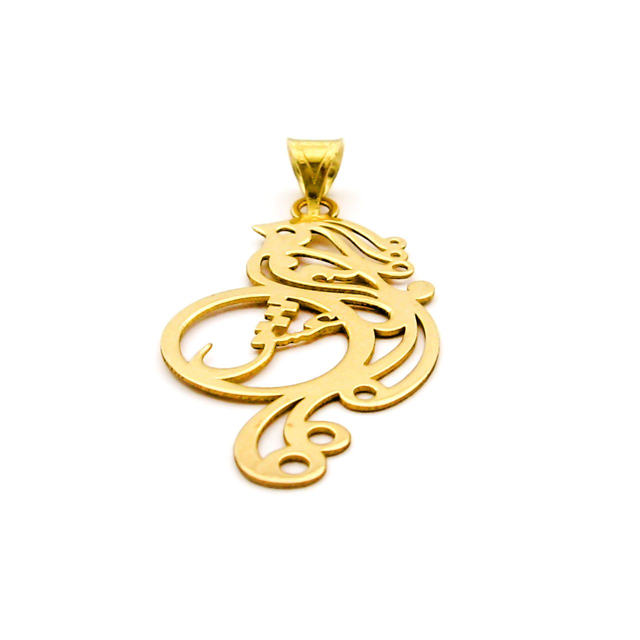 گردنبند طلا 18 عیار زنانه کاپانی طرح سیمرغ کد KN034 -  - 5