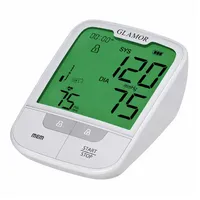 فشارسنج بازویی دیجیتال گلامور مدل DBP-6181 با دو کاف سایز کوچک و بزرگ، تکنولوژی MDI، تشخیص آریتمی، اعلان صوتی فارسی، حافظه 300 عددی، نور پس‌زمینه چندرنگ، قابلیت کار با برق و باتری و نمایش نمودار خطی فشار خون
