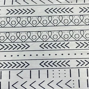 پارچه لباس عرض 1.42 متر مدل لینن طرح هخامنشی رنگ مشکی