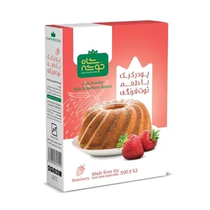 پودر کیک توت فرنگی شاه خوشه - 500 گرم