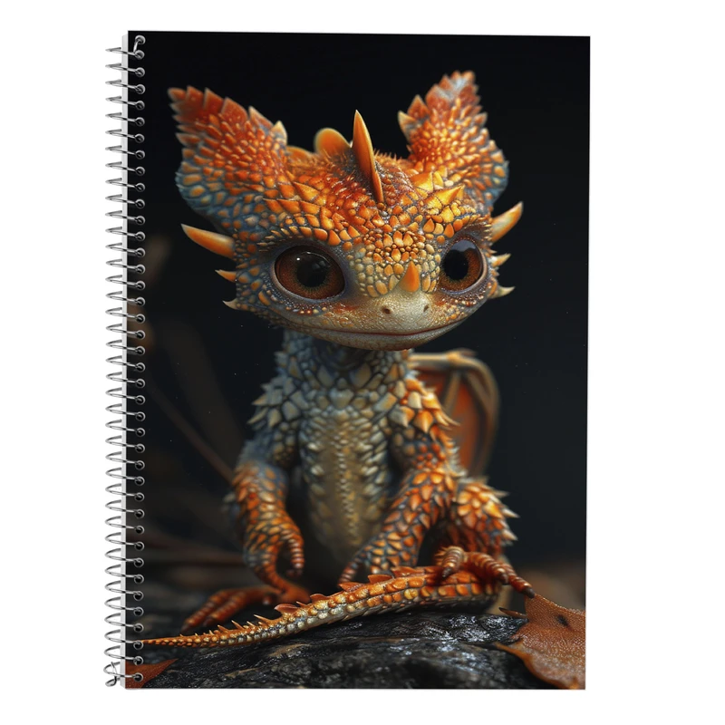 دفتر زبان 50 برگ مدوپد مدل دو خط طرح جوجه کد DF14704