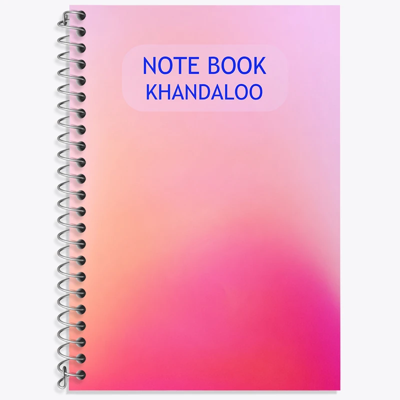 دفتر زبان 50 برگ خندالو مدل سه خط طرح مینیمال کد N2730