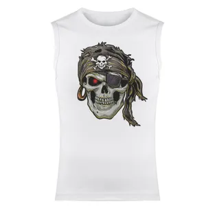 تاپ مردانه مدل اسکلت  کد 165 رنگ سفید