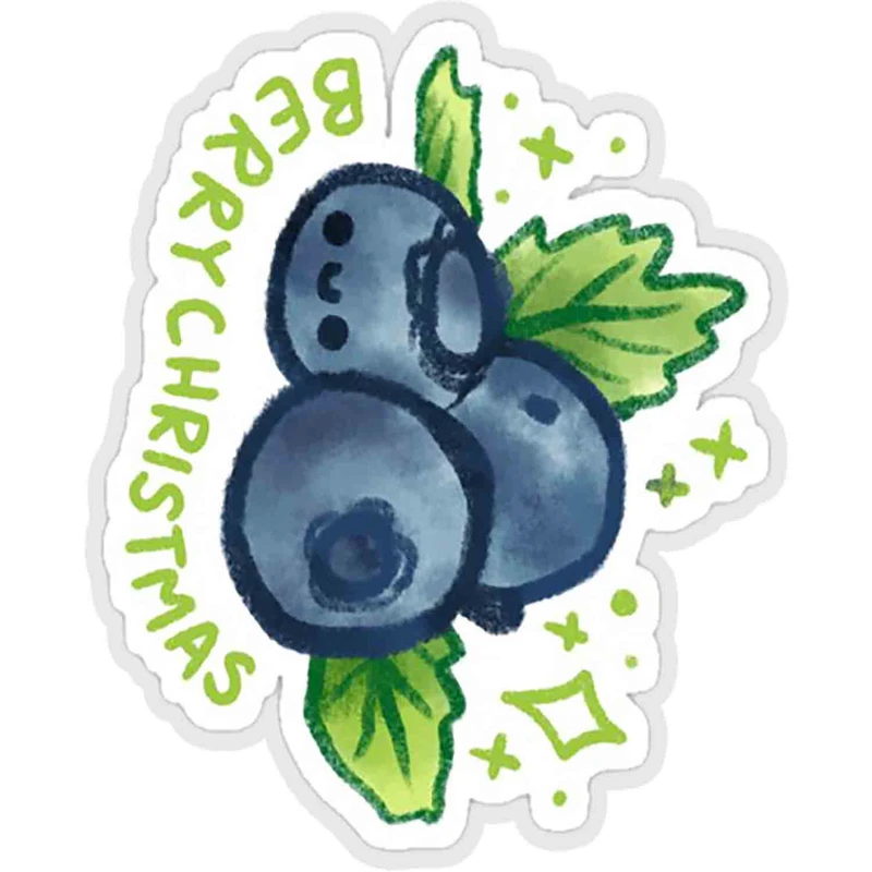 استیکر لپ تاپ طرح berry christmas کدST174
