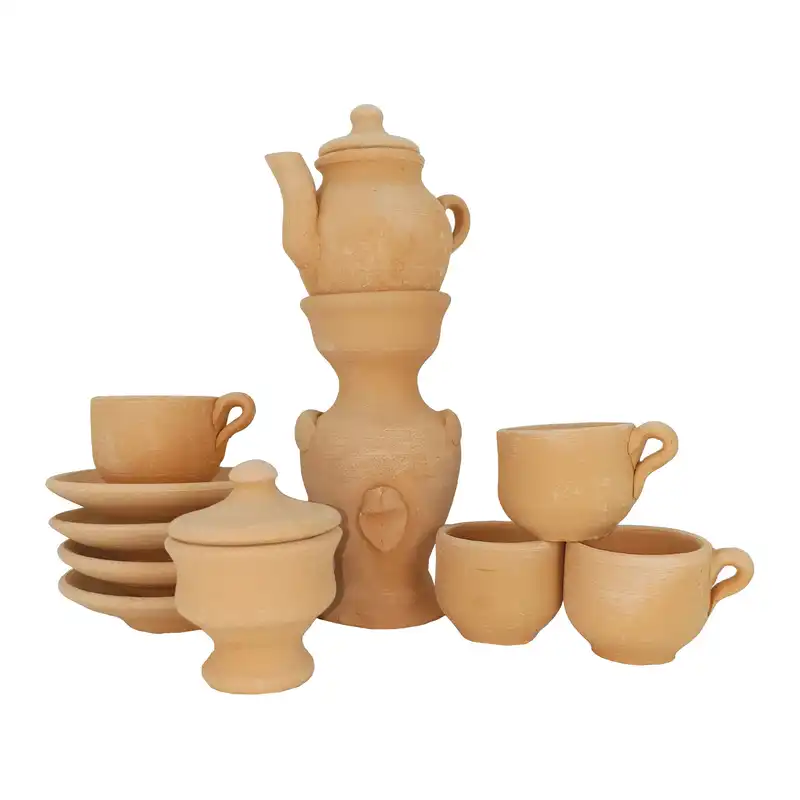 سرویس 13 پارچه چای خوری سفالی کد che13