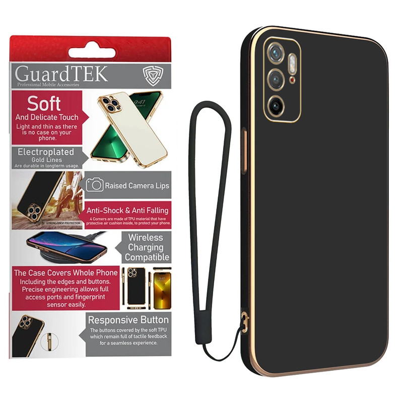 کاور گاردتک آساک مدل Strap مناسب برای گوشی موبایل شیائومی Poco M3 Pro/ Redmi Note 11E به همراه بندآویز