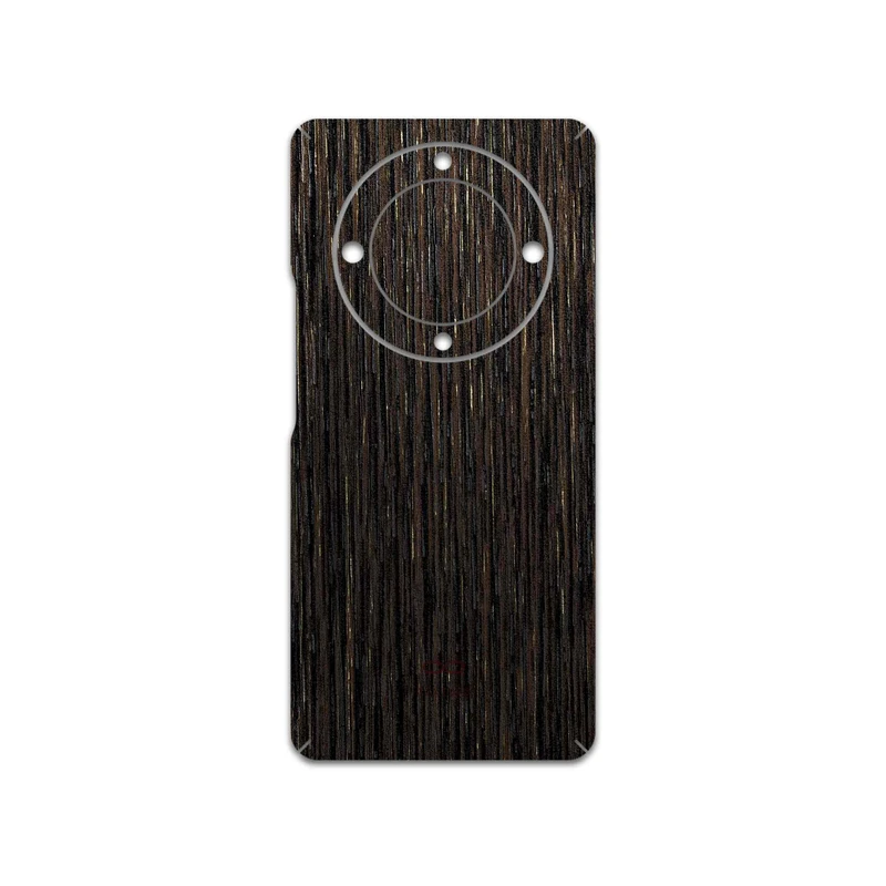 برچسب پوششی ماهوت مدل Dark-Gold-Stripes-Wood مناسب برای گوشی موبایل آنر X9a
