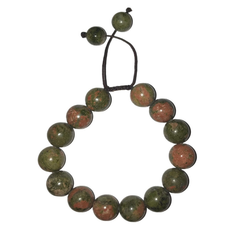 دستبند مدل سنگ اوناکیت بزرگ کد S-123 دستبند مدل سنگ اوناکیت بزرگ کد S-123