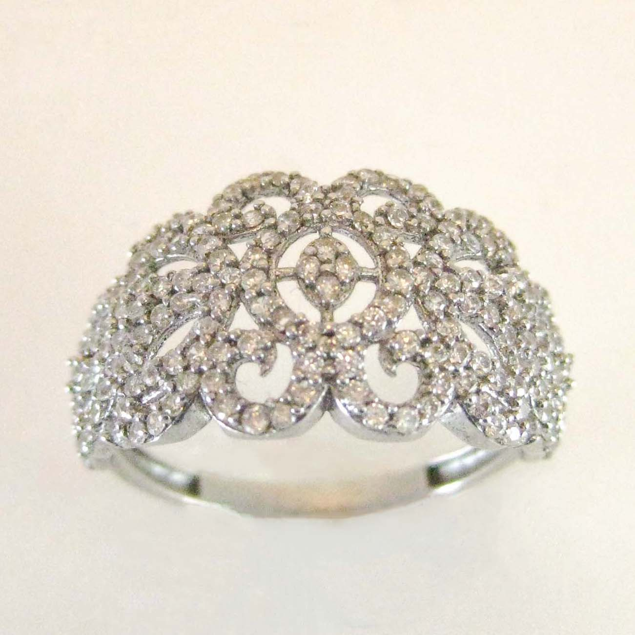 انگشتر نقره زنانه مدل R060