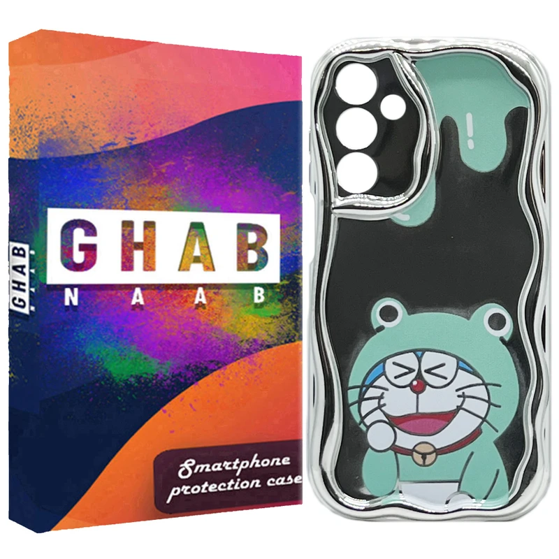 کاور قاب ناب مدل سولید طرح گربه مناسب برای گوشی موبایل سامسونگ Galaxy A25 