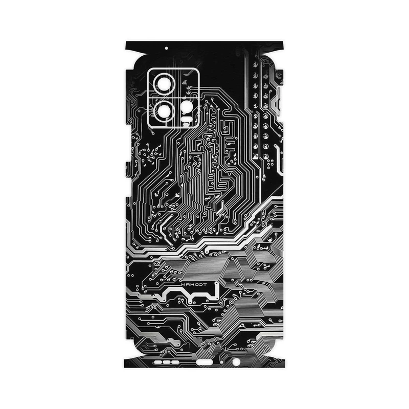 برچسب پوششی ماهوت مدل Black_Printed_Circuit_Board-FullSkin مناسب برای گوشی موبایل موتورولا Moto G72