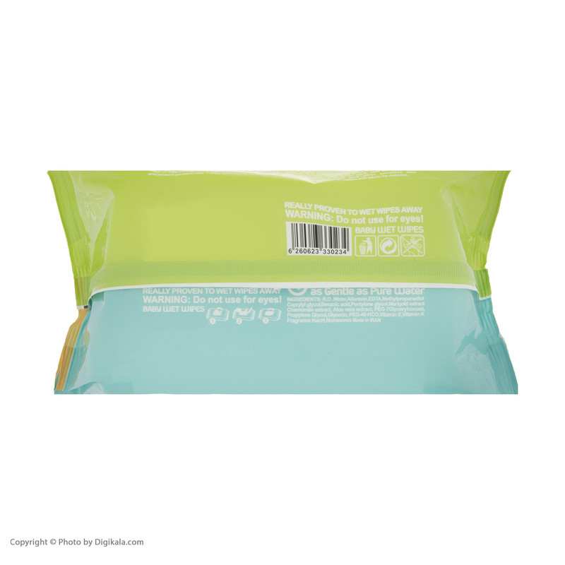 دستمال مرطوب کودک دافی بسته 100 عددی